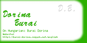 dorina burai business card